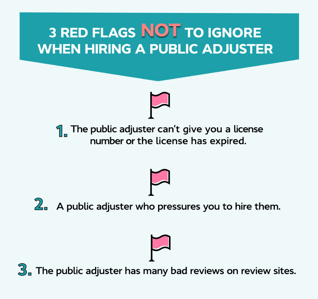 3 Red Flags NOT To Ignore When Hiring a Public Adjuster