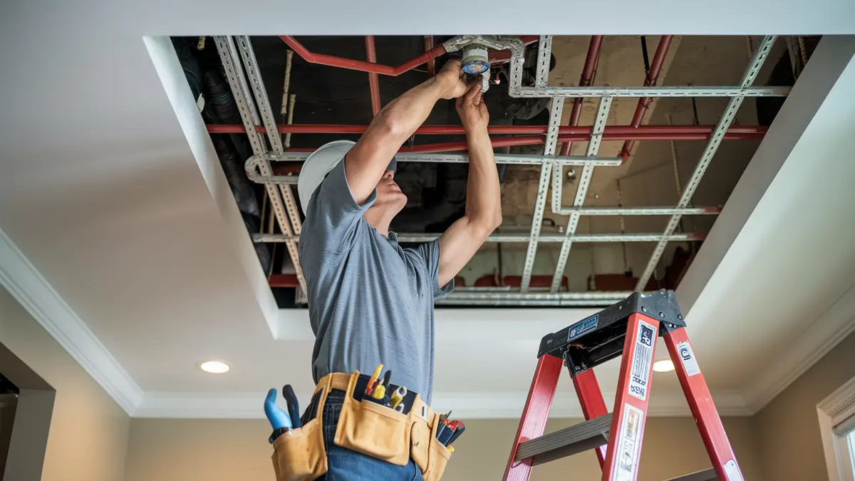 ceiling sprinkler repair