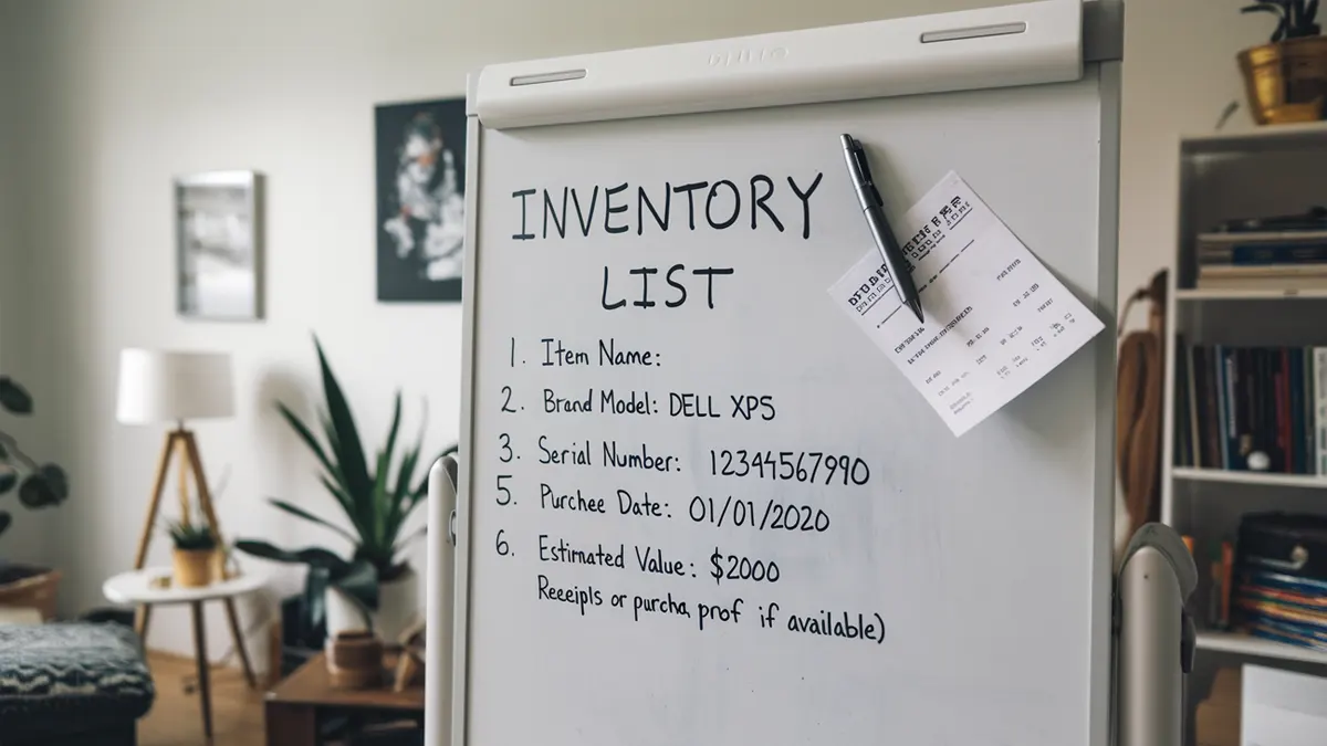 how to create effective home inventory list