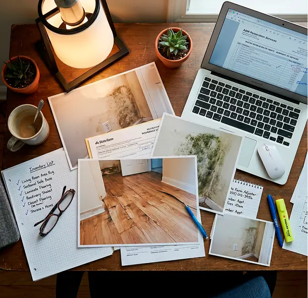 documenting damages for claim preparation